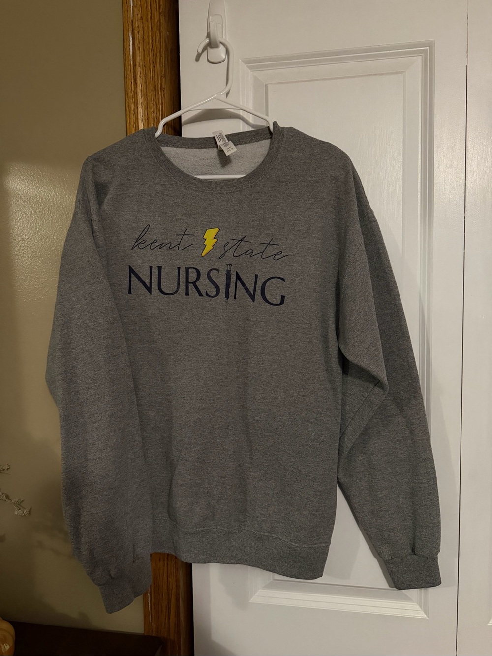 Kent State Nursing Gray Crewneck Sweatshirt